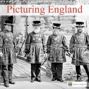 Picturing England (Wall Calendar 2021 300 × 300 mm Square)