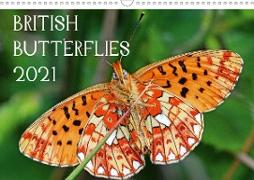 British Butterflies 2021 (Wall Calendar 2021 DIN A3 Landscape)