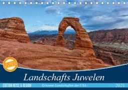 Landschafts Juwelen - Erlesene Landschaften der USA (Tischkalender 2021 DIN A5 quer)