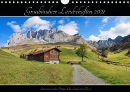 Graubündner Landschaften 2021 (Wandkalender 2021 DIN A4 quer)