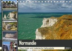 Normandie - Raue Küste und malerische Hafenstädte (Tischkalender 2021 DIN A5 quer)