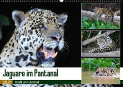 Jaguare im Pantanal (Wandkalender 2021 DIN A2 quer)