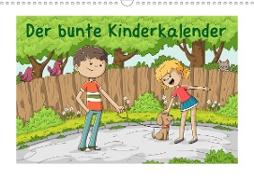 Der bunte Kinderkalender (Wandkalender 2021 DIN A3 quer)