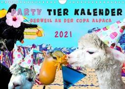 Party Tier Kalender (Wandkalender 2021 DIN A4 quer)