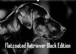 Flatcoated Retriever Black Edition (Wandkalender 2021 DIN A2 quer)