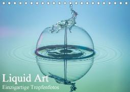 Liquid Art, Einzigartige Tropfenfotos (Tischkalender 2021 DIN A5 quer)