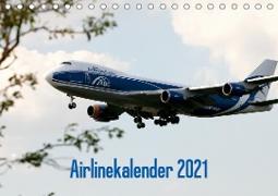 Airlinekalender 2021 (Tischkalender 2021 DIN A5 quer)