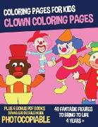 Clown Coloring Pages (Coloring Pages for Kids)