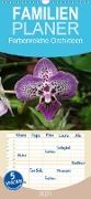 Farbenreiche Orchideen - Familienplaner hoch (Wandkalender 2021 , 21 cm x 45 cm, hoch)