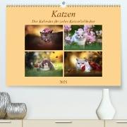Katzen - Der Kalender für jeden Katzenliebhaber (Premium, hochwertiger DIN A2 Wandkalender 2021, Kunstdruck in Hochglanz)
