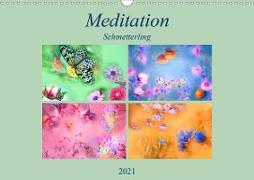 Meditation-Schmetterling (Wandkalender 2021 DIN A3 quer)