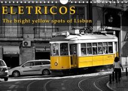 Eletricos - The bright yellow spots of Lisbon (Wall Calendar 2021 DIN A4 Landscape)