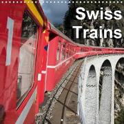 Swiss Trains (Wall Calendar 2021 300 × 300 mm Square)