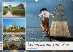 Lebensraum Inle-See in Myanmar (Wandkalender 2021 DIN A3 quer)
