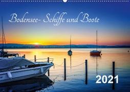 Bodensee-Schiffe und Boote (Wandkalender 2021 DIN A2 quer)