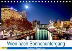 Wien nach Sonnenuntergang (Tischkalender 2021 DIN A5 quer)