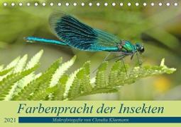 Farbenpracht der Insekten (Tischkalender 2021 DIN A5 quer)