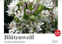 Blütenweiß - Florale Schönheiten (Wandkalender 2021 DIN A4 quer)