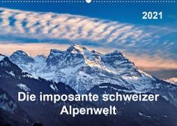 Die imposante schweizer Alpenwelt (Wandkalender 2021 DIN A2 quer)