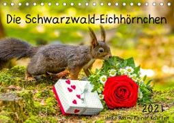 Die Schwarzwald-Eichhörnchen (Tischkalender 2021 DIN A5 quer)