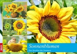 Sonnenblumen. Das Strahlen des Sommers (Wandkalender 2021 DIN A2 quer)