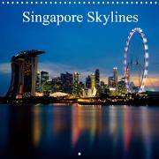 Singapore Skylines (Wall Calendar 2021 300 × 300 mm Square)