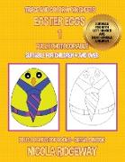Trace and color worksheets (Easter Eggs 1)