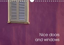 Nice doors and windows (Wall Calendar 2021 DIN A4 Landscape)
