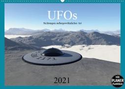 UFOs - Sichtungen außergewöhnlicher Art (Wandkalender 2021 DIN A2 quer)