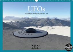 UFOs - Sichtungen außergewöhnlicher Art (Wandkalender 2021 DIN A3 quer)