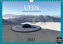 UFOs - Sichtungen außergewöhnlicher Art (Wandkalender 2021 DIN A4 quer)