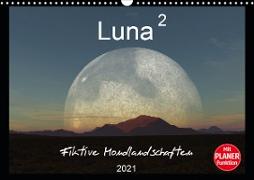 Luna 2 - Fiktive Mondlandschaften (Wandkalender 2021 DIN A3 quer)