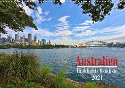 Australien - Highlights Ostküste (Wandkalender 2021 DIN A3 quer)