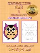 Trace and color worksheets (Owls 2)