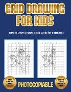 How to Draw a Pirate using Grids for Beginners - Grid Drawing for Kids