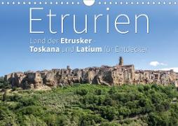 Etrurien: Land der Etrusker - Toskana und Latium für Entdecker (Wandkalender 2021 DIN A4 quer)