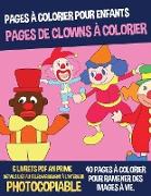 Pages de clowns à colorier (Pages à colorier pour enfants)