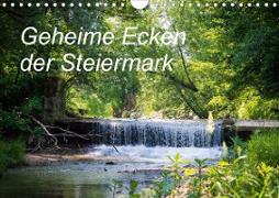Geheime Ecken der Steiermark (Wandkalender 2021 DIN A4 quer)
