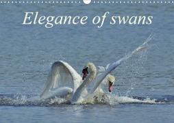 Elegance of swans (Wall Calendar 2021 DIN A3 Landscape)
