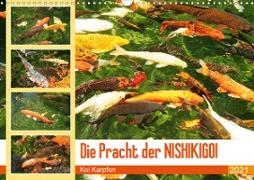 Die Pracht der NISHIKIGOI - Koi Karpfen (Wandkalender 2021 DIN A3 quer)