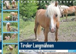 Tiroler LangmähnenAT-Version (Tischkalender 2021 DIN A5 quer)