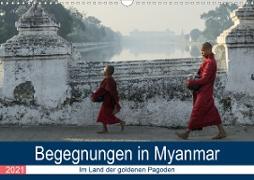 Begegnungen in Myanmar (Wandkalender 2021 DIN A3 quer)