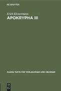 Apokrypha III