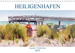 Heiligenhafen in Aquarell (Wandkalender 2021 DIN A4 quer)
