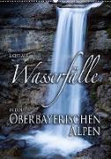 Licht auf Wasserfälle in den oberbayrischen Alpen (Wandkalender 2021 DIN A2 hoch)