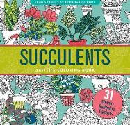 Succulents Adult Coloring Book (31 Stress-Relieving Designs)