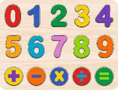 Numbers Kids' Wooden Puzzle (15-Piece Set)
