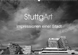 StuttgArt - Impressionen einer Stadt (Wandkalender 2021 DIN A2 quer)