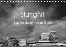 StuttgArt - Impressionen einer Stadt (Tischkalender 2021 DIN A5 quer)