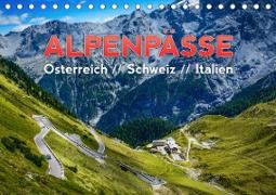 ALPENPÄSSE Österreich - Schweiz - Italien (Tischkalender 2021 DIN A5 quer)